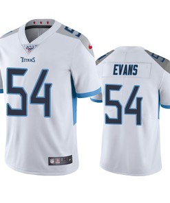 Tennessee Titans Rashaan Evans White 100th Season Vapor Limited Jersey - Robokeg