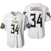 Tennessee Titans Tommie Campbell #34 Nfl Great Player White 100th Season Golden Brandedition Jersey Style Gift For Titans Fans Baseball Jersey - Robokeg