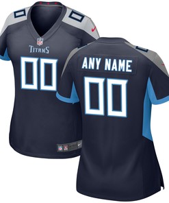 Tennessee Titans Womens Custom Game Jersey Navy Custom Jerseys Nfl - Robokeg