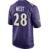 Terrance West Baltimore Ravens Nfl Draft Game Jersey - Purple - Robokeg