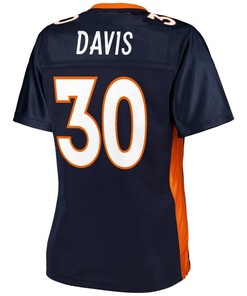 Terrell Davis Denver Broncos Nfl Pro Line Womens Retired Player Jersey - Navy - Robokeg