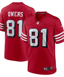 Terrell Owens San Francisco 49ers Retired Alternate Game Jersey - Scarlet Nfl - Robokeg
