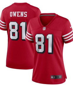 Terrell Owens San Francisco 49ers Womens Alternate Game Jersey - Scarlet Nfl - Robokeg