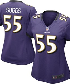 Terrell Suggs Baltimore Ravens Nike Womens Game Jersey - Purple - Robokeg