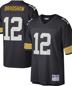 Terry Bradshaw Pittsburgh Steelers Mitchell & Ness Legacy Replica Jersey - Black Nfl - Robokeg