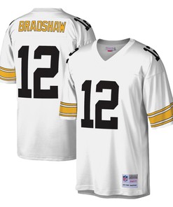 Terry Bradshaw Pittsburgh Steelers Mitchell & Ness Legacy Replica Jersey - White Nfl - Robokeg
