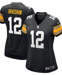 Terry Bradshaw Pittsburgh Steelers Womens Retired Player Jersey - Black Nfl - Robokeg