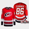 Teuvo Teravainen 86 Carolina Hurricanes Red Jersey 2022-23 Third 25th Anniversary - Robokeg