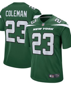 Tevin Coleman New York Jets Game Jersey - Gotham Green Nfl - Robokeg
