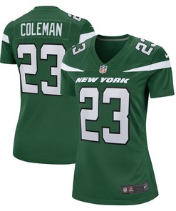 Tevin Coleman New York Jets Womens Game Jersey - Gotham Green Nfl - Robokeg