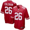 Tevin Coleman San Francisco 49ers Nike Game Jersey - Scarlet - Robokeg