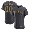 Texas Rangers 2022 Mlb All-star Game Authentic Custom Jersey - Charcoal Custom Jerseys Mlb - Robokeg