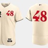 Texas Rangers #48 Jacob Degrom Cream 2023 City Connect Flex Base Stitched - Robokeg