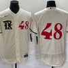 Texas Rangers #48 Jacob Degrom Jersey - White - Robokeg