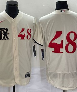 Texas Rangers #48 Jacob Degrom Jersey - White - Robokeg