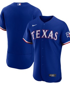 Texas Rangers Alternate Authentic Team Jersey - Royal Mlb - Robokeg