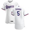 Texas Rangers Corey Seager 5 Mlb White Home Patch Jersey Gift For Rangers Fans - Robokeg
