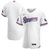 Texas Rangers Home Authentic Team Jersey - White Mlb - Robokeg