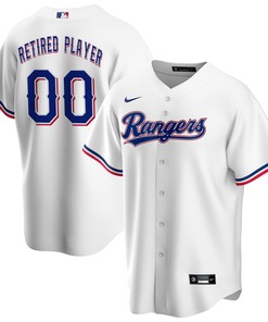 Texas Rangers Home Pick-a-player Retired Roster Replica Jersey - White Custom Jerseys Mlb Ver 1 - Robokeg