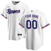 Texas Rangers Home Replica Custom Jersey - White Custom Jerseys Mlb - Robokeg