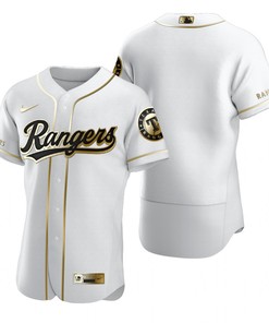 Texas Rangers Mlb Golden Brandedition White Jersey Gift For Rangers Fans - Robokeg