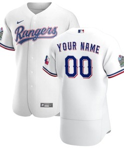 Texas Rangers Personalized 2020 Mlb White Jersey - Robokeg