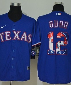Texas Rangers Rougned Odor #122020 Mlb Navy Blue Jersey - Robokeg