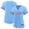 Texas Rangers Womens Alternate Replica Team Jersey - Light Blue Mlb - Robokeg