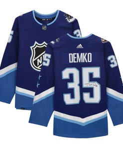 Thatcher Demko Vancouver Canucks Autographed 2022 Nhl All-star Game Jersey - Blue - Robokeg