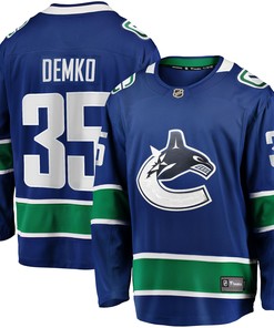 Thatcher Demko Vancouver Canucks Fanatics Branded Home Breakaway Jersey - Blue Nhl - Robokeg