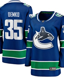 Thatcher Demko Vancouver Canucks Fanatics Branded Womens Home Breakaway Jersey - Blue Nhl - Robokeg