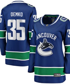 Thatcher Demko Vancouver Canucks Fanatics Branded Womens Home Breakaway Player Jersey - Blue Nhl - Robokeg