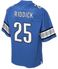 Theo Riddick Detroit Lions Nfl Pro Line Historic Logo Player Jersey - Blue - Robokeg
