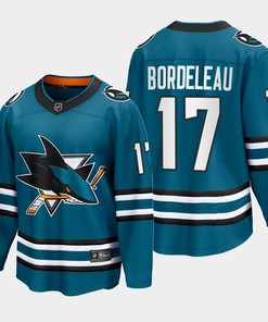 Thomas Bordeleau 17 San Jose Sharks 2022-23 Home The Evolve Teal Jersey - Robokeg