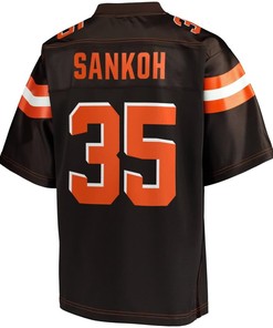 Tigie Sankoh Cleveland Browns Nfl Pro Line Youth Player Jersey - Brown - Robokeg