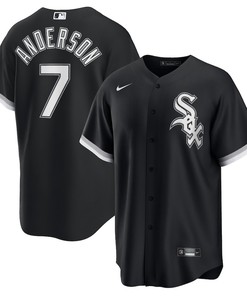 Tim Anderson 7 Chicago White Sox Alternate Player Jersey - Black - Robokeg