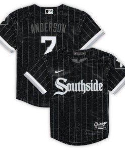 Tim Anderson Chicago White Sox Preschool City Connect Script Replica Jersey - Black Mlb - Robokeg