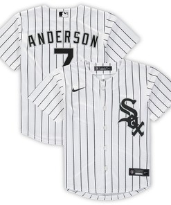 Tim Anderson Chicago White Sox Preschool Home Replica Player Jersey - White Mlb - Robokeg