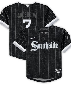 Tim Anderson Chicago White Sox Toddler City Connect Replica Player Jersey - Black Mlb - Robokeg