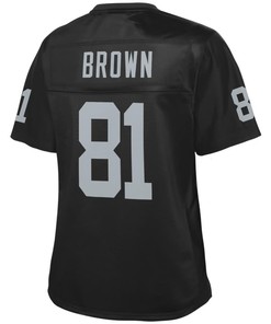 Tim Brown Oakland Raiders Nfl Pro Line Womens Retired Player Jersey - Black - Robokeg