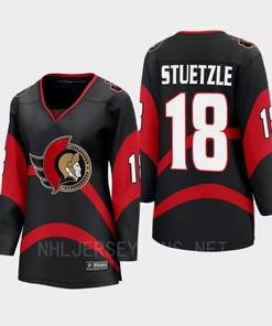 Tim Stuetzle 18 Ottawa Senators 2022 Special Edition 2.0 Women Breakaway Retro Jersey Black - Robokeg