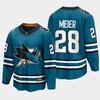Timo Meier 28 San Jose Sharks 2022-23 Home The Evolve Teal Jersey - Robokeg