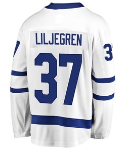 Timothy Liljegren 37 Toronto Maple Leafs Stanley Cup 2023 Playoffs Patch Away Breakaway Men Jersey - White - Robokeg