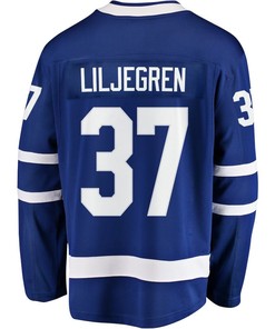 Timothy Liljegren 37 Toronto Maple Leafs Stanley Cup 2023 Playoffs Patch Home Breakaway Men Jersey - Blue - Robokeg