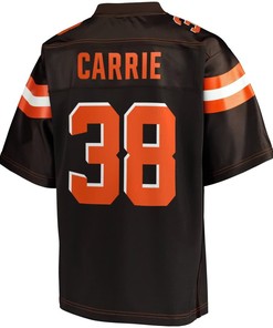Tj Carrie Cleveland Browns Nfl Pro Line Team Color Player Jersey - Brown - Robokeg