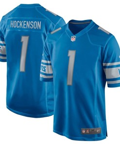 T.j. Hockenson Detroit Lions 2019 Nfl Draft First Round Pick Game Jersey Blue 2019 - Robokeg