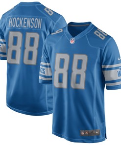 T.j. Hockenson Detroit Lions Game Jersey - Blue Nfl - Robokeg