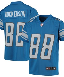 T.j. Hockenson Detroit Lions Game Jersey - Blue Nfl - Robokeg