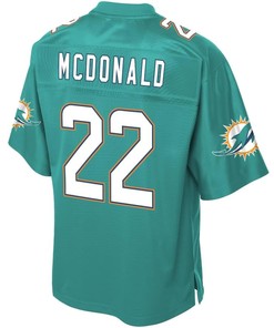 T.j. Mcdonald Miami Dolphins Nfl Pro Line Youth Team Color Player Jersey - Aqua - Robokeg