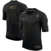 T.j. Watt Pittsburgh Steelers 2020 Salute To Service Limited Jersey - Black - Robokeg